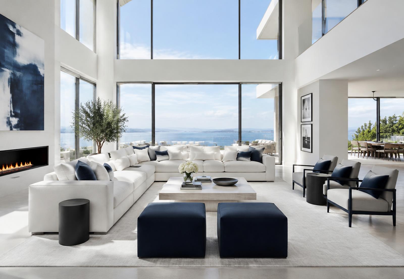Spotless luxury living room